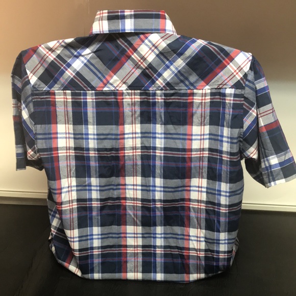 Akademiks 2XL Casual Plaid Short Sleeve Shirt - Picture 6 of 10